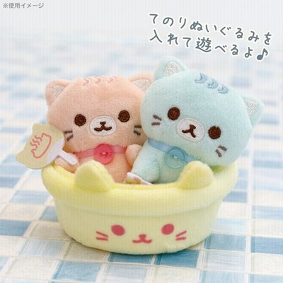 10) リラックマ ねこねこの湯テーマ てのりぬいぐるみ MO20801