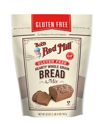 Bob's Red Mill Hearty Whole Grain Bread Mix Gluten Free 20 oz