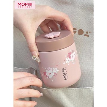 MOMO水杯小巧便攜隨行杯不銹鋼大口保溫杯女生高顏值外帶咖啡杯子