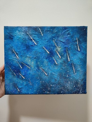 【流星雨】無框畫/掛畫/壓克力畫/風景/原畫/擺飾/送禮