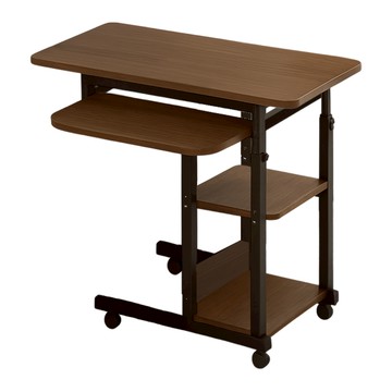 【居家cheaper】梧桐移動式滑軌升降邊桌 DS020BR-KD 升降桌 床邊桌 沙發邊桌 電腦桌 筆電桌 病床桌棕色