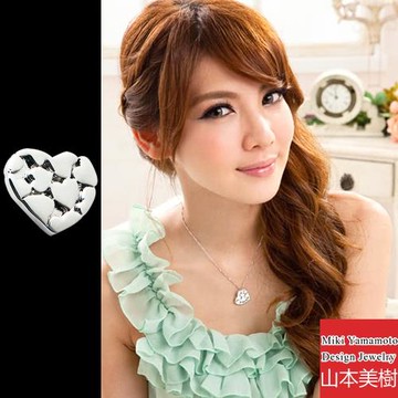 山本美樹 愛的記憶 愛心純銀項鍊(MIT)