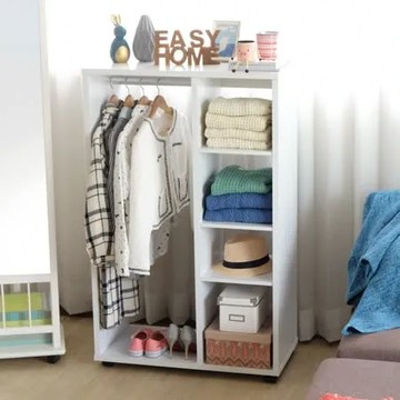 【EASY HOME】加厚開放式加厚收納衣櫃附收納盒