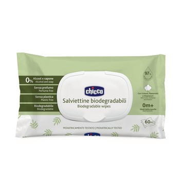 Chicco嬰兒保濕潔膚濕紙巾 (盒蓋60抽)