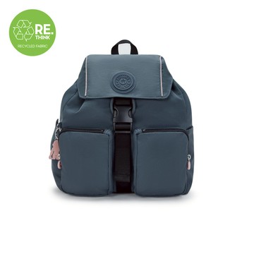 (網路獨家款) 藍粉拼接大容量多袋收納後背包-ALDINE