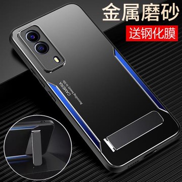 適用vivoy53s手機殼vivo金屬y53s保護t2版硅膠套t1全包V2123A防摔2069磨砂voy軟st1硬st2男女voviy超薄丫小眾