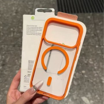 膚感磨砂 高透亞克力 磁吸充電 防摔殼用於iPhone17 i16 手機殼 i15 i14 i13 i12 i11 xr