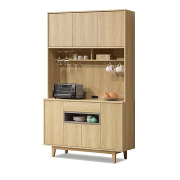 ASSARI-沐光4尺餐櫃全組(長121x深40x高197cm)