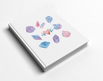 洛可可草莓WELKIN手創_手工書/筆記本/手帳/日記本_彩墨七彩寶石