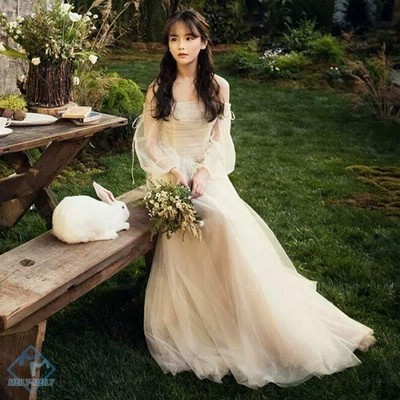 ウエディングドレス Aライン 安い 長袖 ウェディングドレス ロング 花嫁 結婚式 白 パーティードレス 二次会 ブライダル ワンピース 演奏会 イブニングドレス 通販 Lineポイント最大get Lineショッピング