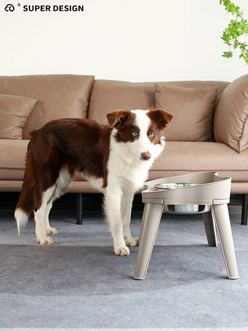 狗食盆 雙碗貓碗狗盆狗碗 貓飯盆寵物盆狗狗飯碗高腳碗【不二雜貨】