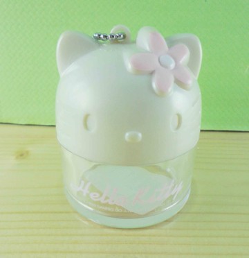 【震撼精品百貨】Hello Kitty 凱蒂貓~KITTY造型罐/空盒-白花