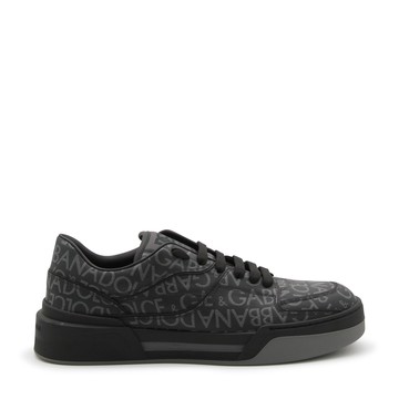 Dolce & Gabbana - Black And Grey New Roma Sneakers