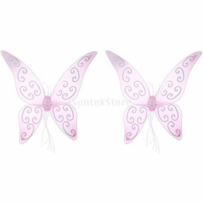 天使 ピンク 蝶の羽 翼 妖精 ゴムバンド パーティー 贈り物 装飾 衣装アクセサリー 仮装 2個入り 通販 Lineポイント最大0 5 Get Lineショッピング