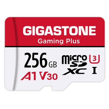 Gigastone Gaming Plus microSDHC UHS- U1 256GB (5入組) 遊戲專用記憶卡 支援Nintendo Switch(附SD轉卡)