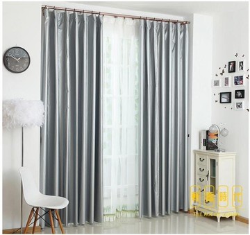 窗簾遮陽布料陽臺飄窗臥室免打孔安裝擋光防曬隔熱