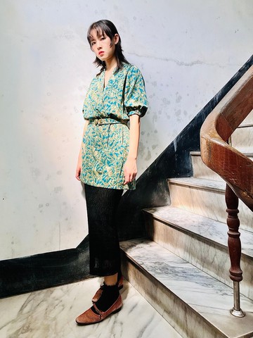 古董印花洋裝【日本古董衣改製】永續是最奢華的精品