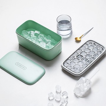 家用帶蓋子制冰盒冰塊模具硅膠冰格自制冰箱凍冰塊神器雙層網紅大