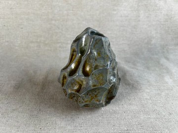 風化柴燒花器-3