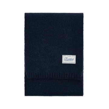 韓國 Rockfish Weatherwear FLUFFY SCARF 親膚針織圍巾 海軍藍 NAVY