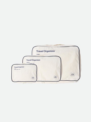 TRAVEL POUCH S M L [WHITE]