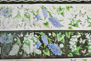 OKMT新七天X二妃 花園造景流麻咕卡貼紙PET手帳手賬膠帶 輕風花園