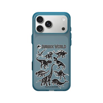 iPhone 17 Pro Max Clear (相機按鈕) 夜幕藍 - Jurassic Park/ Jurassic World - 侏羅紀世界板畫