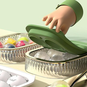 冰塊模具 製冰工具 2024圓形大冰球制冰圓形模具易脫模家用級冰球模具冰格制冰