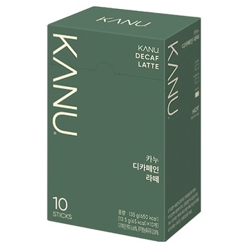 KANU 低咖啡因漸層奶香拿鐵咖啡 獨立包裝 隨時享受香醇風味  10條  13.5g  1盒
