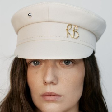 Ruslan Baginskiy 扭結RB字斜紋布棉布軍帽 - S