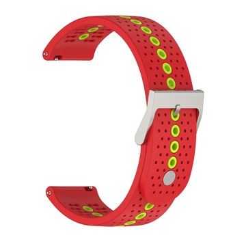 【運動矽膠錶帶】Garmin Vivomove HR 錶帶寬度 20mm 智慧手錶 雙色 透氣 錶扣式腕帶