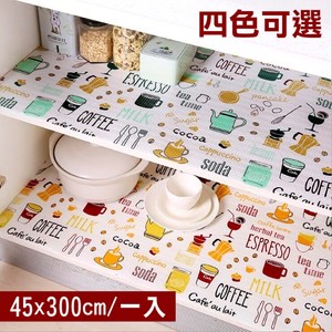 【媽媽咪呀】日本熱銷防潮抽屜櫥櫃墊-格紋款(45x300cm 一入)粉色鳥