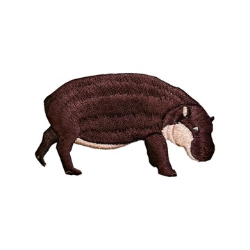 Novigo 已滅絕動物熨燙刺繡 / 馬達加斯加倭河馬