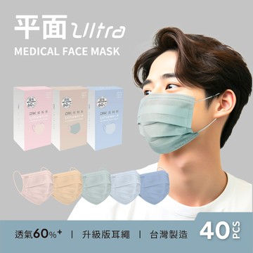 【DRX達特世】醫用平面口罩-滿版系列-成人40入/30入/20入