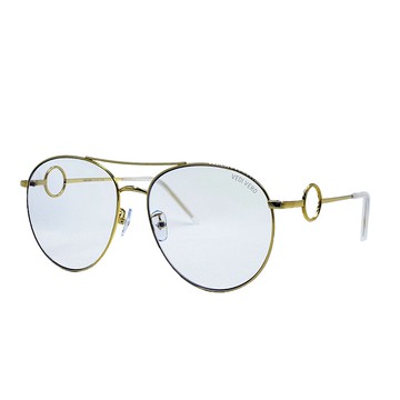 VEDI VERO｜透明雙槓金屬抗藍光眼鏡 VVA30【葛洛麗雅眼鏡】