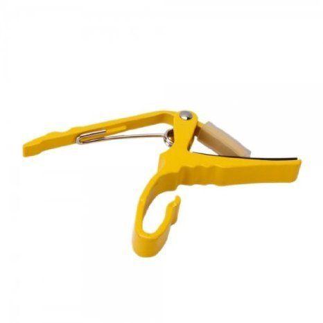 USA Seller Electric アコースティックギター Clamp Capo Yellow Design For 6弦s Guitar