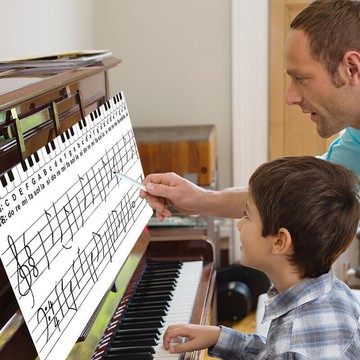 立減20軟五線譜黑板白板彩色可擦寫吸磁貼兒童培訓基礎家用五線譜教學具