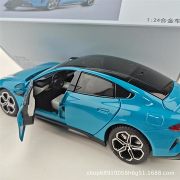 電車樹--7車模1：24汽車模型合金燈光音效玩具燈效小汽車跑車賽車