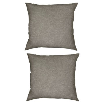 J&N 灰韻仿亞麻抱枕2件組  45 x 45cm  灰色