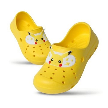 孩童皮卡丘圖案EVA室內鞋 【快速出貨】  皮卡丘 室內鞋 舒適 輕盈 防滑橡膠鞋底 寶可夢 透氣 神奇寶貝