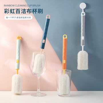 洗杯子刷子長柄家用杯刷專用神器洗奶瓶刷子水杯刷清潔去污海綿刷