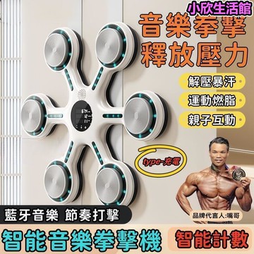 【智能計數 釋放壓力】音樂拳擊機 拳擊訓練器 智能拳擊機 拳擊機 拳擊牆靶 拳擊訓練 搏擊 親子互動