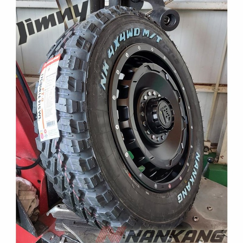 ジムニー JB23 JB64 SwaGGer スワッガー マットブラック 175/80R16 NANKANG ナンカン ホワイトレター