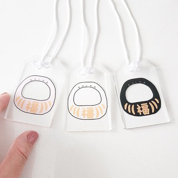 達摩護身符 (三色)