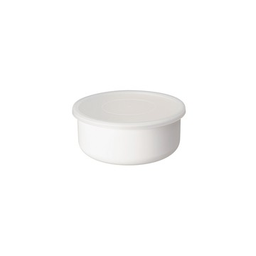 野田琺瑯日本製圓型塑料蓋琺瑯保鮮盒/保存盒19cm-1900ml