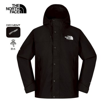 男款黑色DryVent防水透氣衝鋒衣｜8FZMJK3