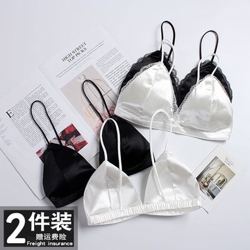 無鋼圈小胸內衣薄款學生高中少女抹胸裹胸性感聚攏美背細帶文胸罩