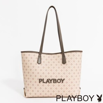PLAYBOY - 托特包  ChocoVerse系列 - 咖啡色