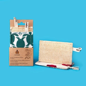 Superbee天然洗碗絲瓜海綿布