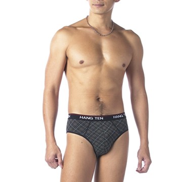 【HANG TEN】精典型男彈力棉印花三角褲褲~2件組(隨機取色)